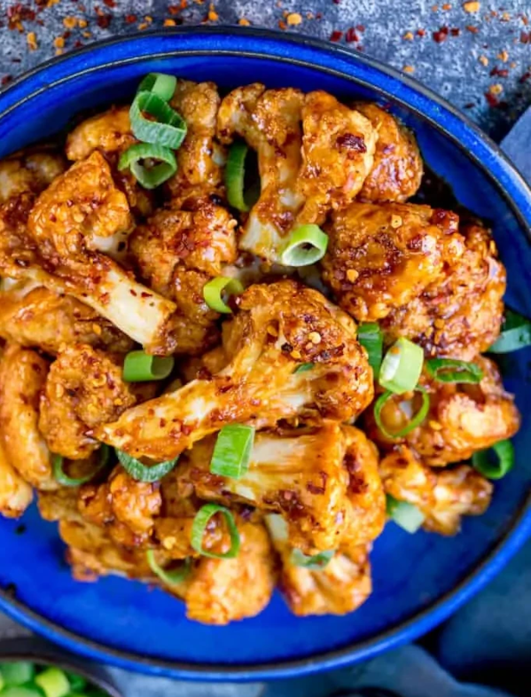 Baked Cauliflower Wings - Asian Style