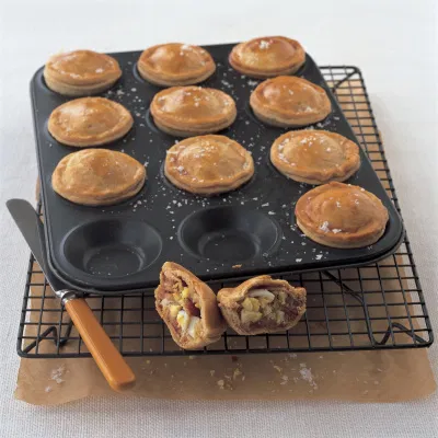 Bacon and egg pies