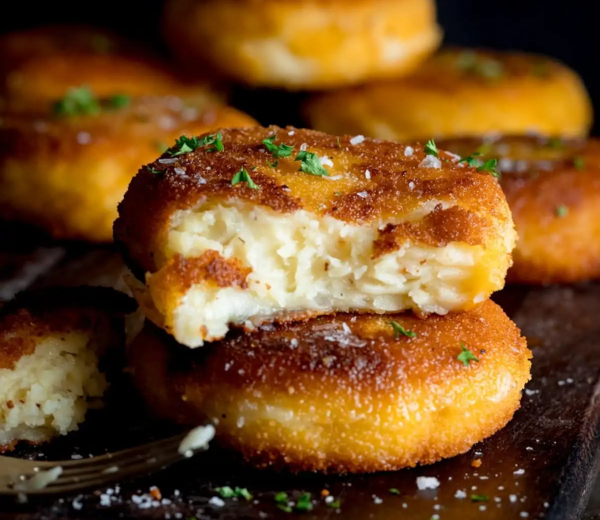 Crispy Cheesy Potato Cakes