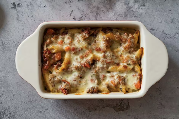 Mary Berry’s simple bolognese pasta bake dish