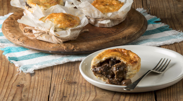 Mini Steak Pie with Worcester Sauce